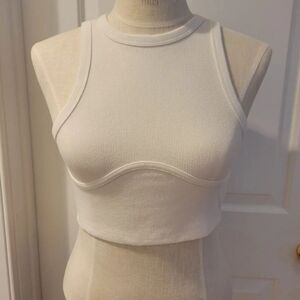 Forever 21 Womens Medium White Tank Top Brand New‎ without tags